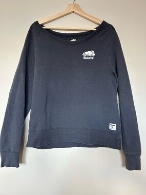Roots Dark Blue Crewneck Sweatshirt